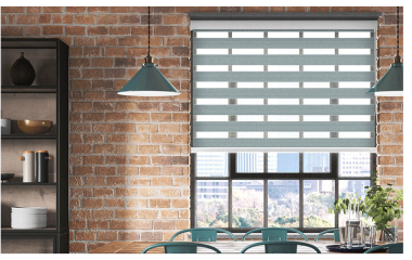 Установка жалюзи День Ночь на стену