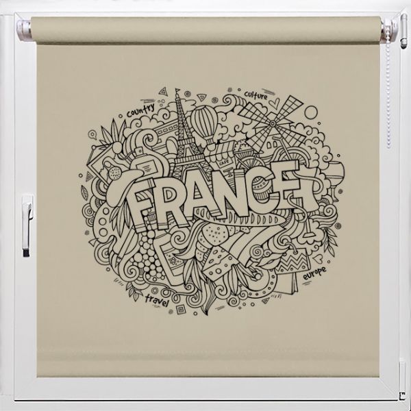 Французская рулонная штора на кухню, Rollpic 1054