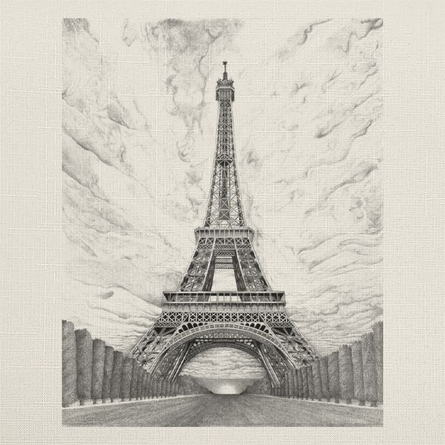 Рулонные шторы с рисунком Париж, Rollpic 3011