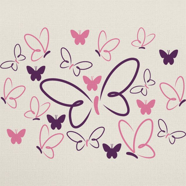 Рулонные шторы Бабочки, Rollpic 4005