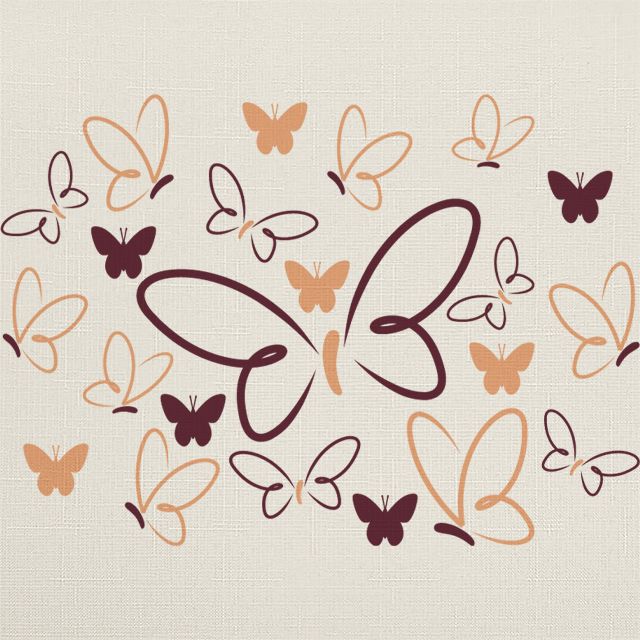 Рулонные шторы Бабочки, Rollpic 4005