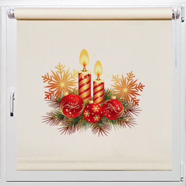 Новогодний декор рулонных штор, Rollpic 7002