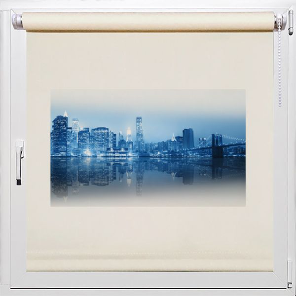 Рулонные шторы "Ночной город", Rollpic 7009