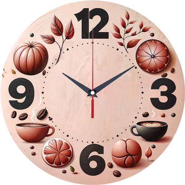 Часы настенные Осенний кофе с-029