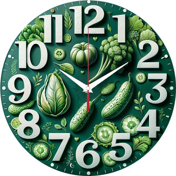 Часы настенные Зеленый урожай с-035