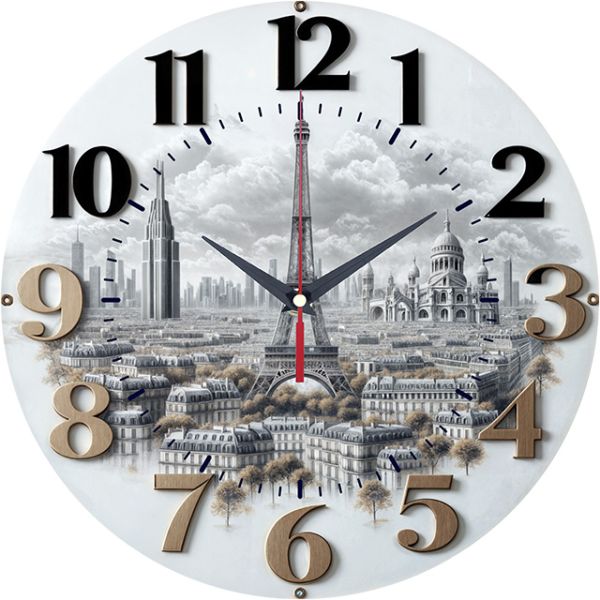 Часы настенные Париж с-037