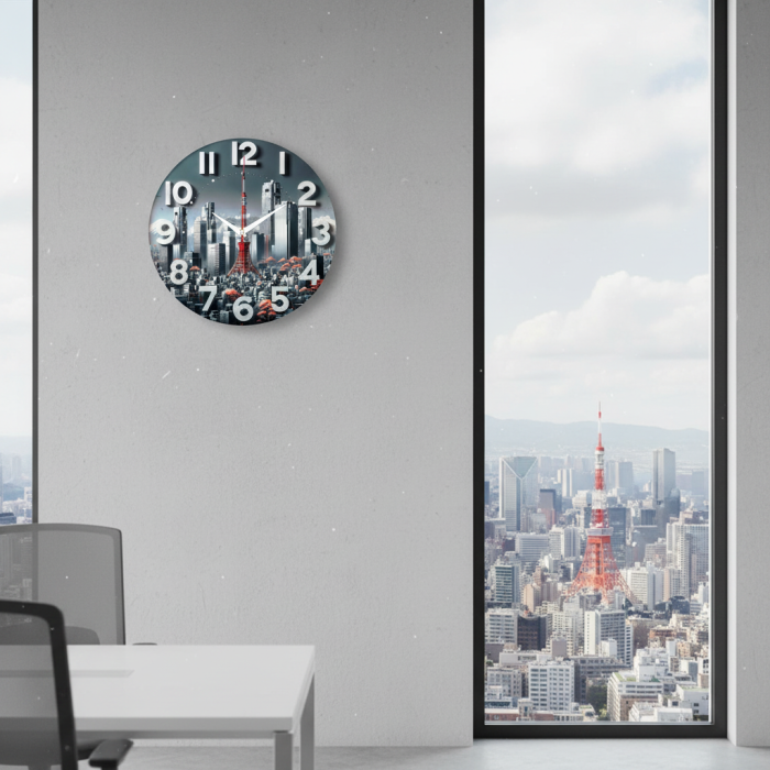 Часы настенные Токийская башня с-039