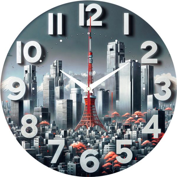 Часы настенные Токийская башня с-039