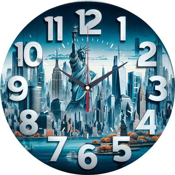 Часы настенные Статуя Свободы с-040