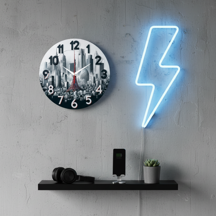 Часы настенные Токио футуристический с-043