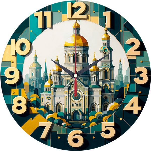 Часы настенные Золотые купола с-044