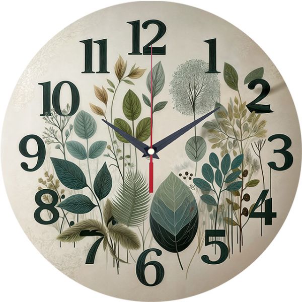 Часы настенные Листья с-050