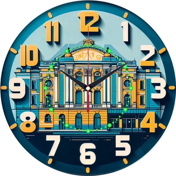 Часы настенные Городской театр с-060