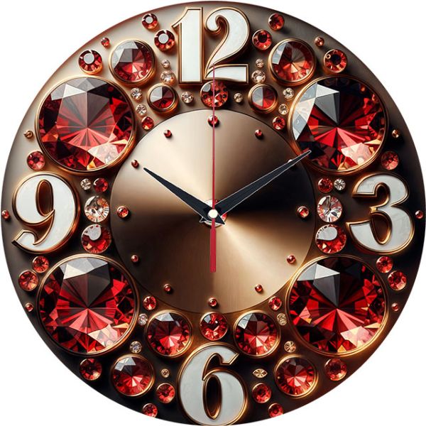 Часы настенные Рубины с-075