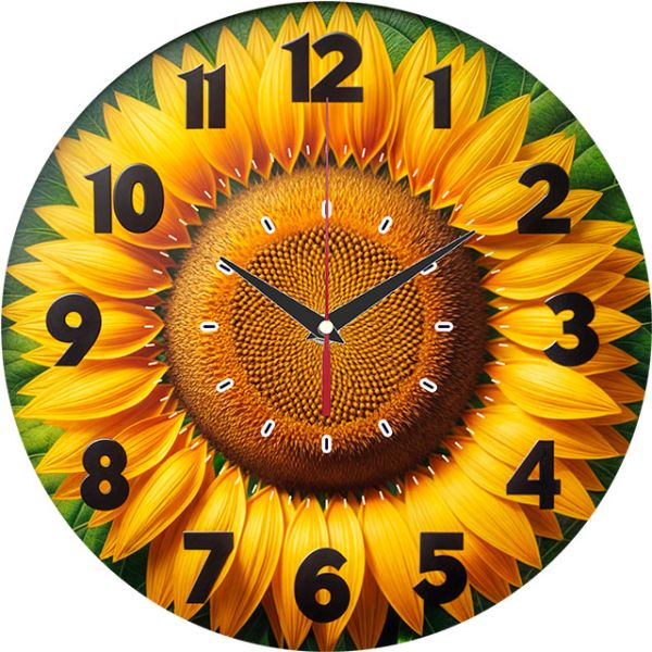 Часы настенные Подсолнух с-087
