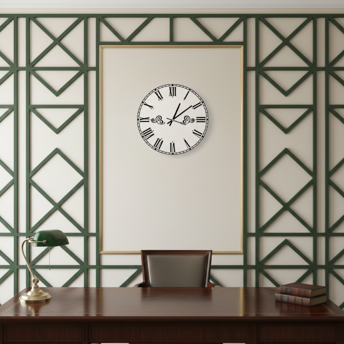 Часы настенные с римскими цифрами с-090