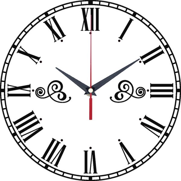 Часы настенные с римскими цифрами с-090