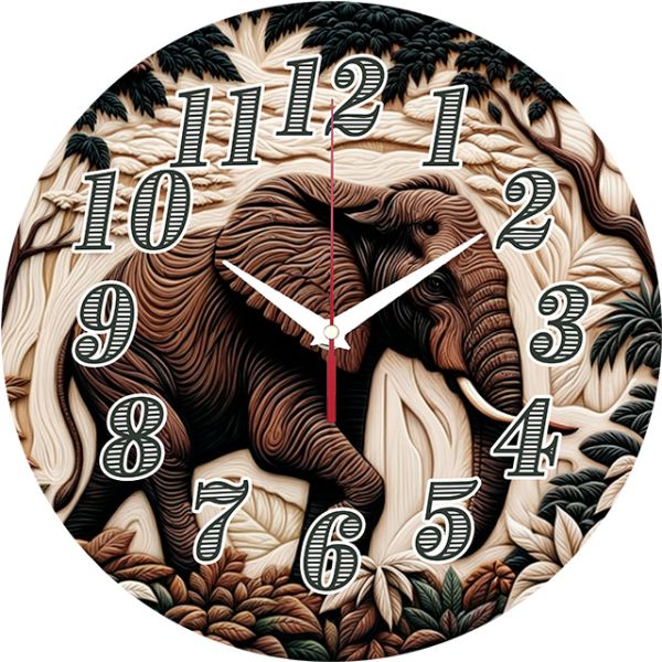 Часы настенные Слон в джунглях с-094