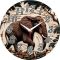 Часы настенные Слон в джунглях с-094