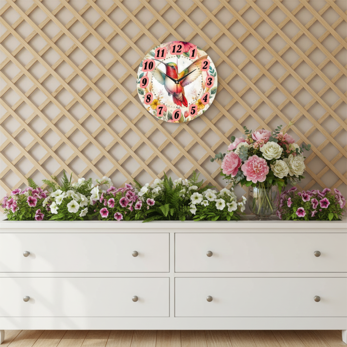 Часы настенные Полёт колибри с-100