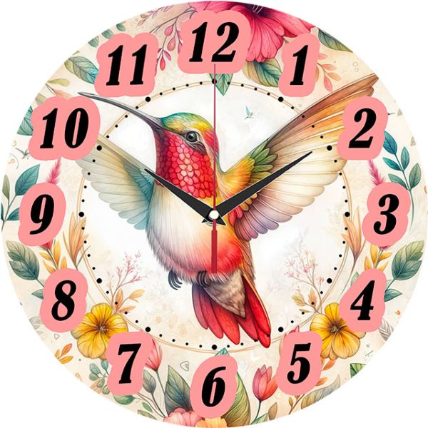 Часы настенные Полёт колибри с-100
