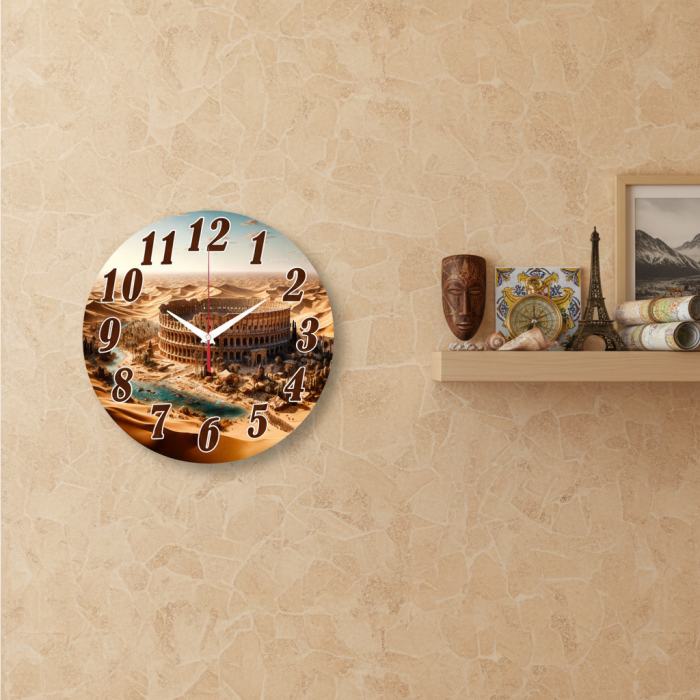 Часы настенные Колизей в пустыне с-108