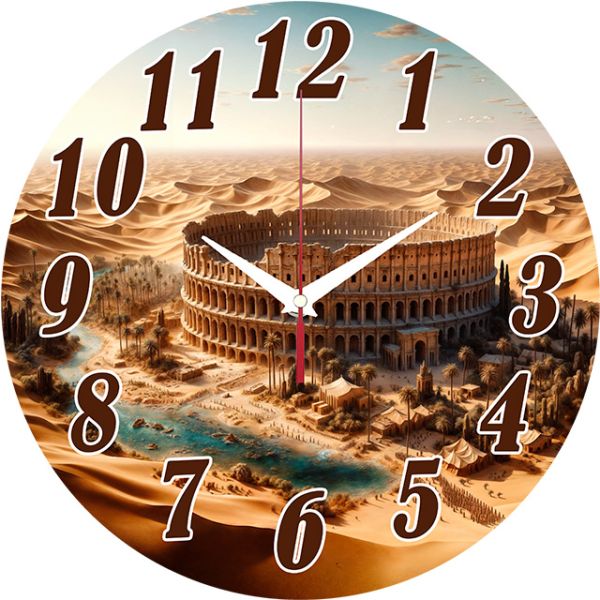 Часы настенные Колизей в пустыне с-108