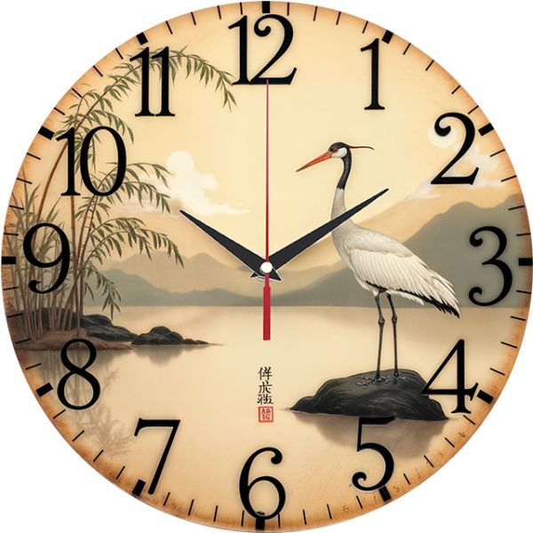 Часы настенные Журавль на озере с-116