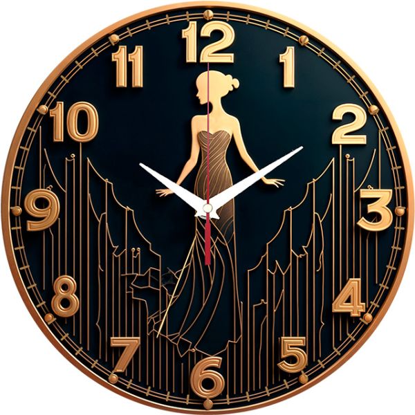 Часы настенные Леди в платье с-121