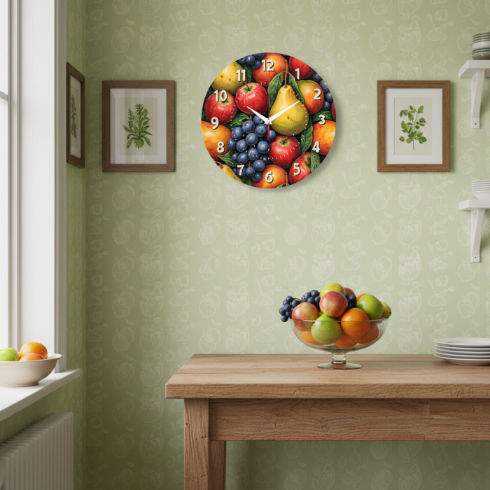 Часы настенные Фрукты и ягоды с-123