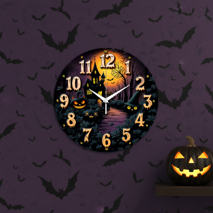 Часы настенные Хэллоуин с-129