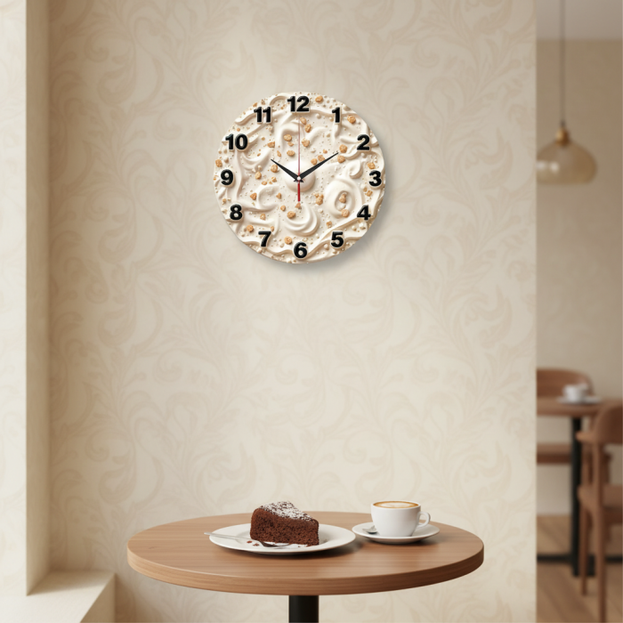 Годинник настінний Ванільний крем с-137