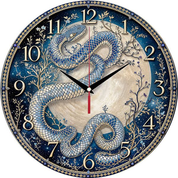 Часы настенные Лунная змея с-141