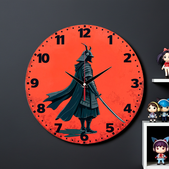 Часы настенные Ронин на красном с-144