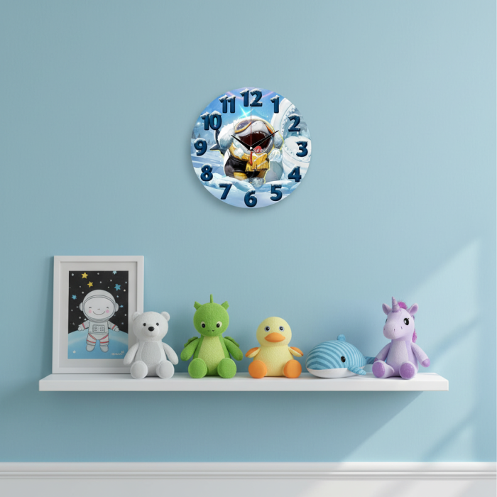 Часы настенные Акула Джефф: Зимние приключения с-147