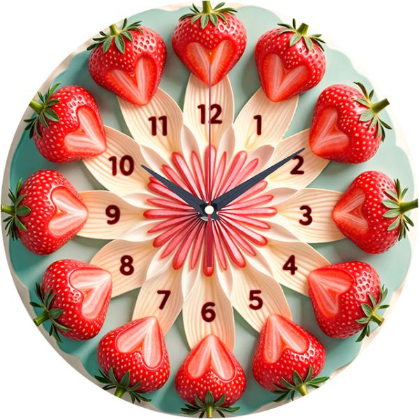 Часы настенные Клубника с-161