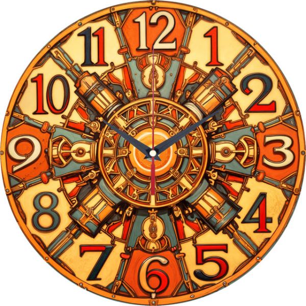 Настенные часы Механическое солнце c-172