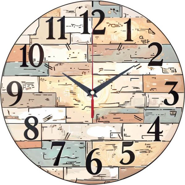 Настенные часы Фактура из блоков c-184