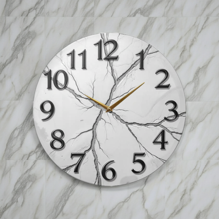 Настенные часы Мраморные трещины c-186