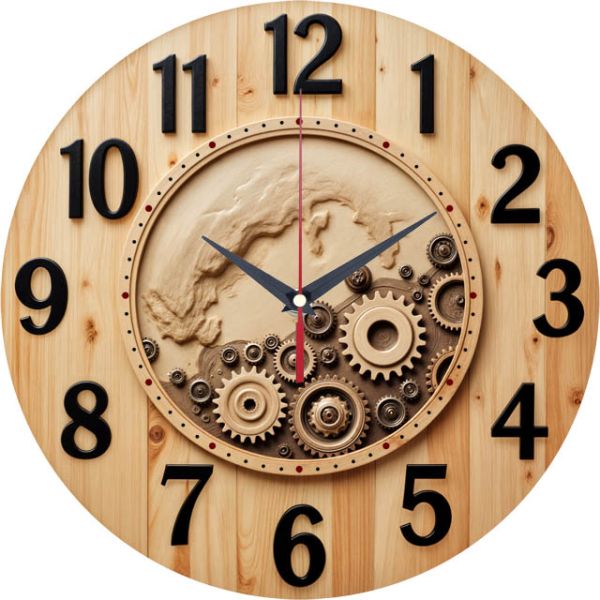 Настенные часы Деревянный механизм c-190