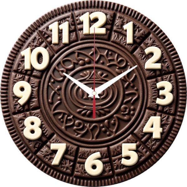 Настенные часы Шоколадный узор c-193
