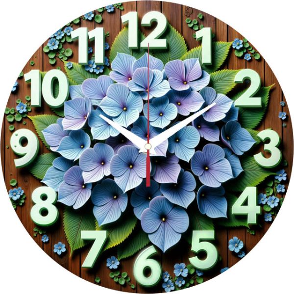 Настенные часы Гортензия c-197