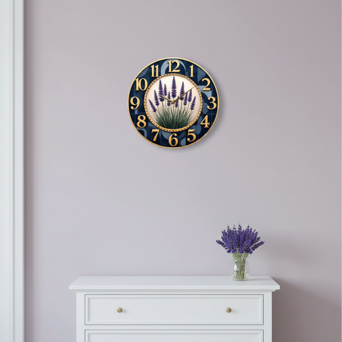 Настенные часы Лавандовый аромат c-200