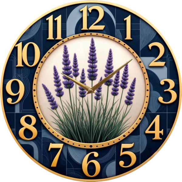 Настенные часы Лавандовый аромат c-200