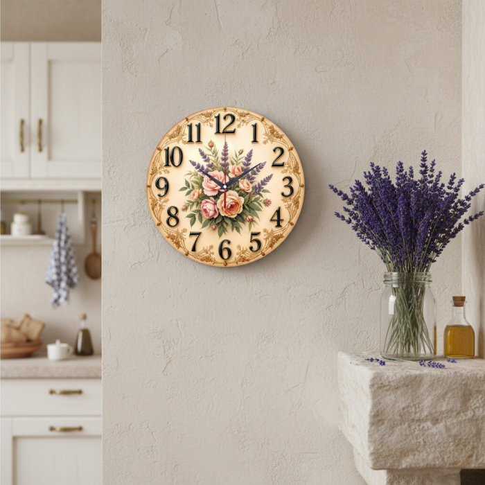 Настенные часы Провансальский букет c-201