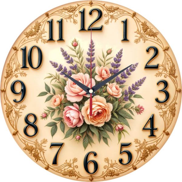 Настенные часы Провансальский букет c-201