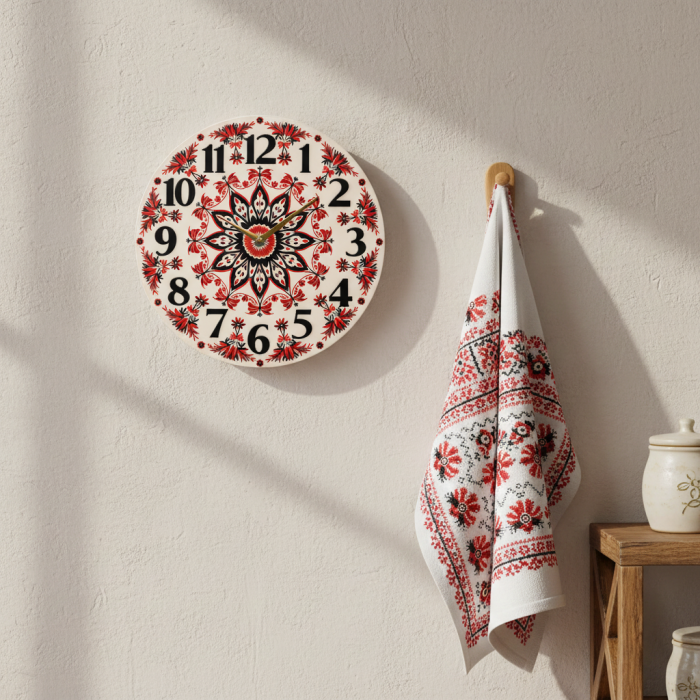 Настенные часы Вишиванка c-205