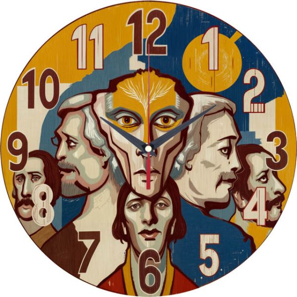 Настенные часы Бойчукизм c-210