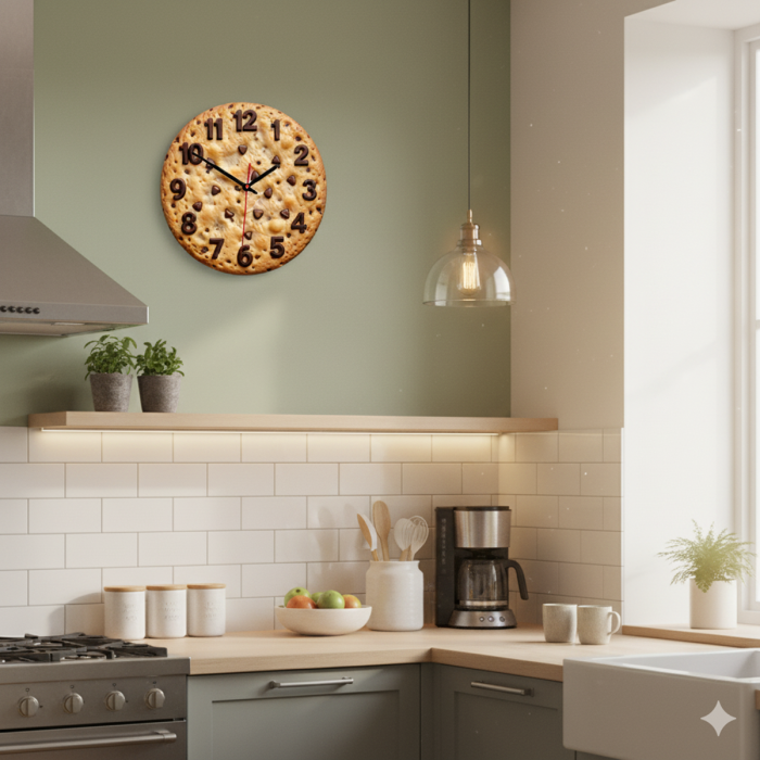 Настенные часы Шоколадное печенье c-218