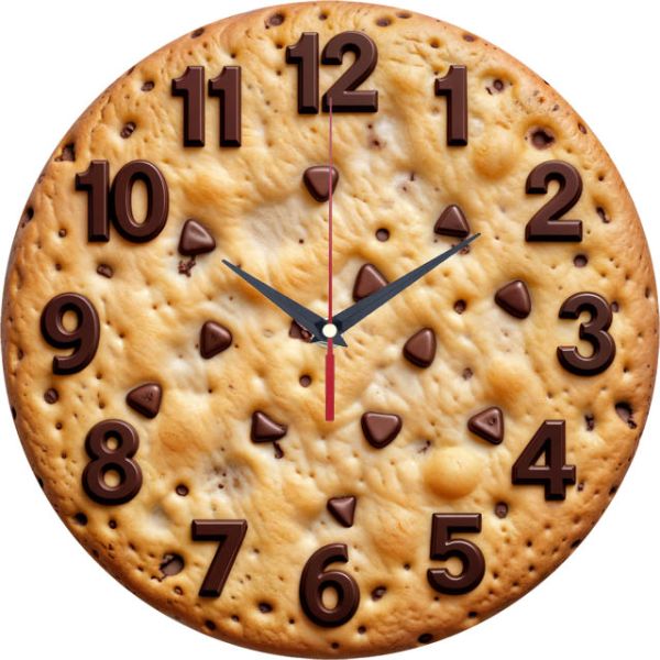 Настенные часы Шоколадное печенье c-218